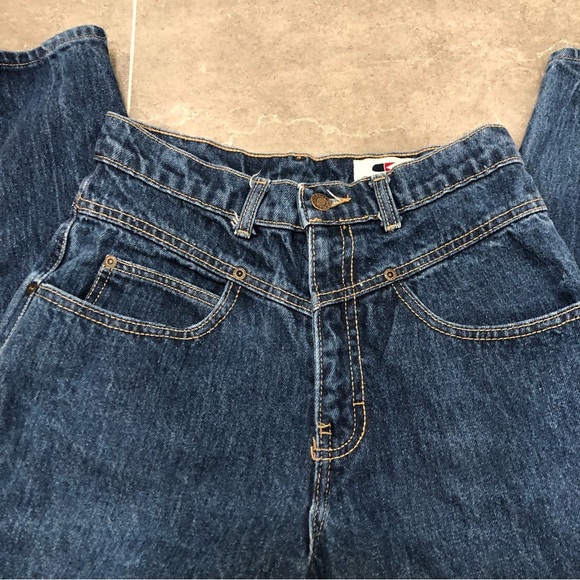 Calvin Klein vintage mom jean dark wash high rise waisted straight 90s - Picture 9 of 10
